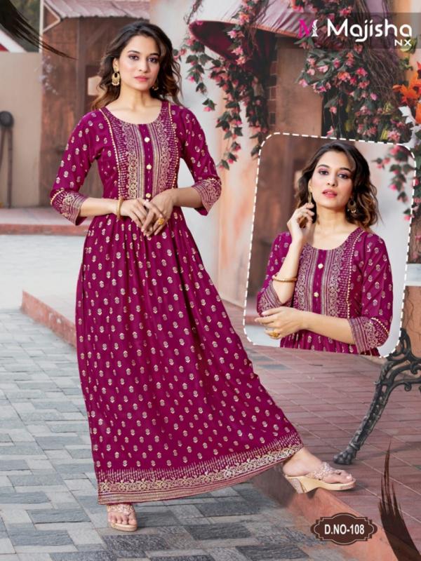 Majisha Nx Srivalli 1 Fancy Rayon Long Kurti 